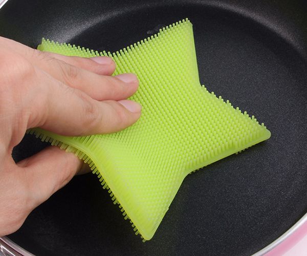 双面硅胶洗碗厨具刷加厚耐用高效清洁 双面硅胶洗碗厨具刷加厚耐用高效清洁